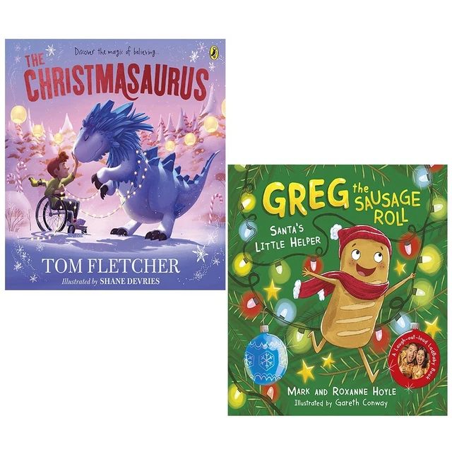 Greg the Sausage Roll Mark Roxanne Hoyle,Christmasaurus Tom Fletcher 2 Books Set