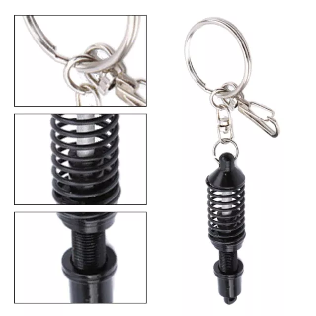 Car Piston Keychain Adjustable Alloy Car Interior Key Chain Creative Keyring