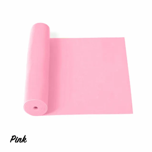 PINK YOGA ELASTIC Stretch Band Pull Rope Gym Fitness Sport Rubber