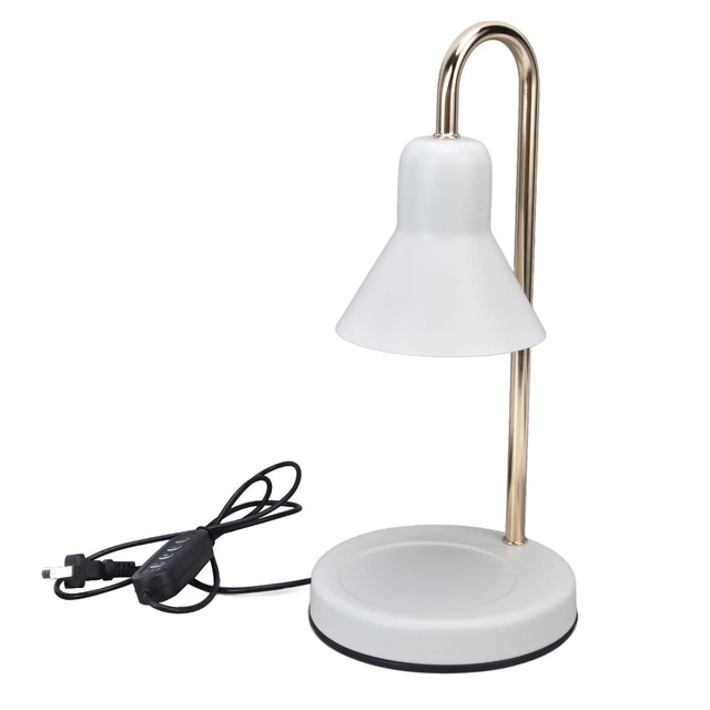 Lámpara calentadora de velas de metal ajustable con bombilla GU10 para un ambiente brillante y acogedor