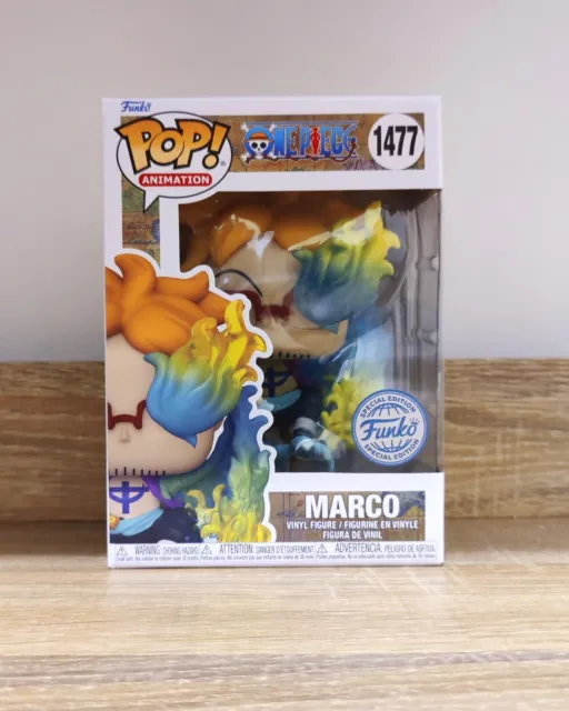 BRAND NEW One Piece Marco #1477 Funko Pop! in PROTECTOR