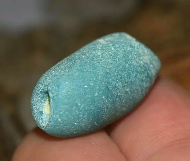 Ancient Excavated Faience Dig Bead Djenne Mali 1000 Years Old African Trade Bead 3