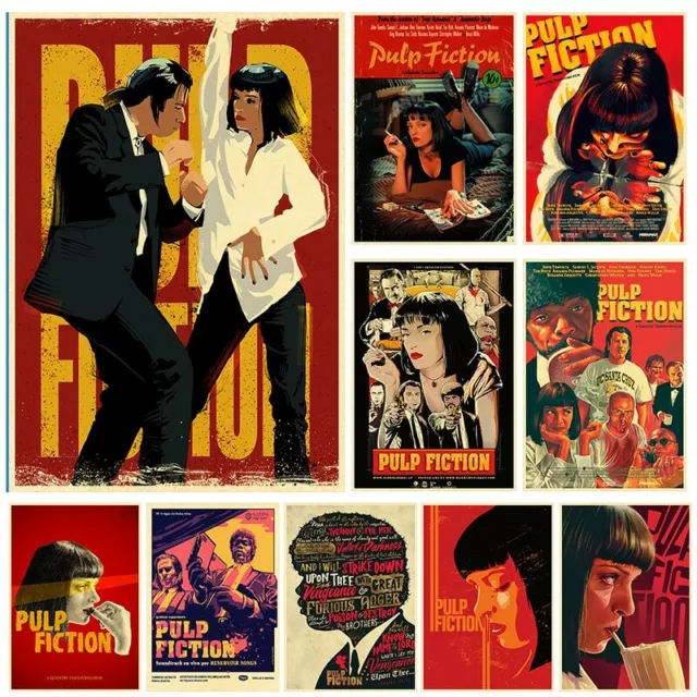 Classic Movie Poster Pulp Fiction Kraft Paper Vintage Posters Home Bar Living