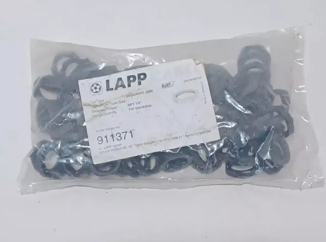 LAPP USA  911371Locknut, Skintop® GMP-GL, Hex, Black, 1/2" NPT, Nylon...