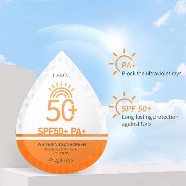 Protector solar hidratante blanqueador FPS 50+ PA+ - paquete de 15 piezas 7W3Q A3D9