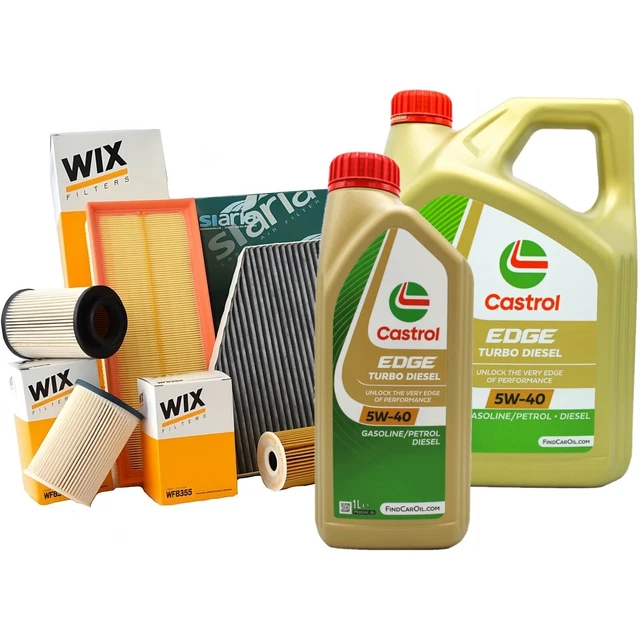 Motor Bmw N47d20c Kit De Mantenimiento Para BMW 118d E81/E87 105kW - 4 Filtros (aire, Aceite, Combustible, Habitáculo) 6L Aceite Castrol Edge 5W30 Kit Tagliando Bmw 118d - Foto 14
