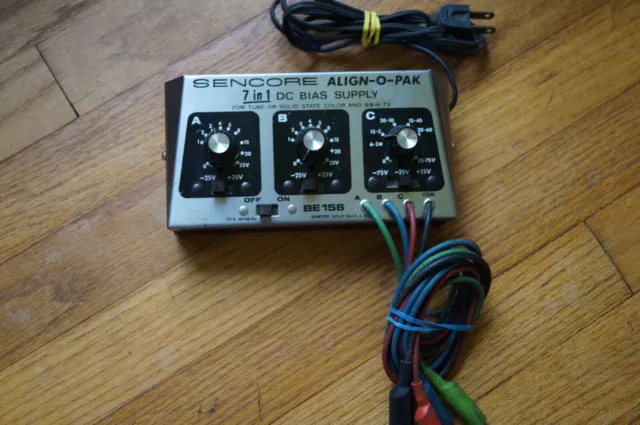 Vintage SENCORE 7 in 1 Bias Supply VERY NICE  condition Model  BE 156