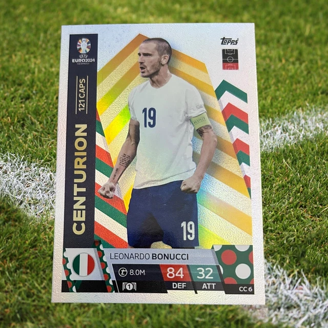 Carte Topps Match Attax 2024 - Leonardo Bonucci - Italie - Centurion - Non Autographiée