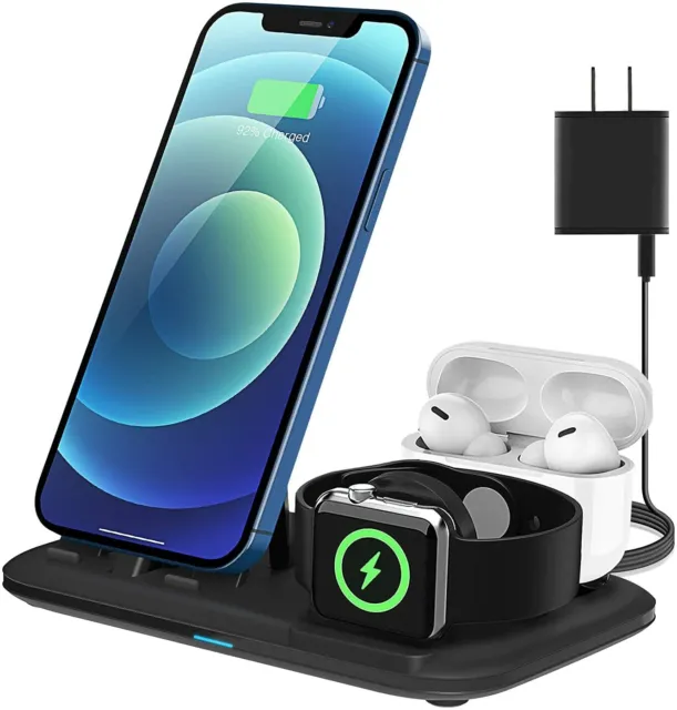 Charging Station 3 in 1, Fast Charging Stand Compatible With Apple Devices