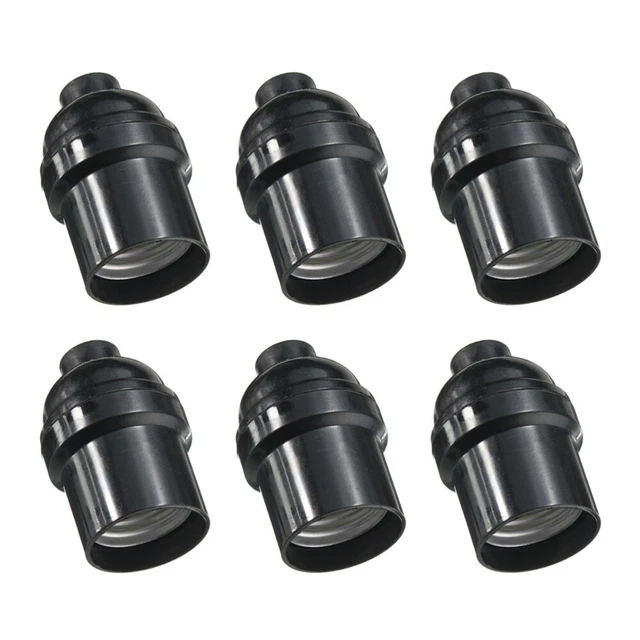 Adaptador de enchufe adaptador para enchufes de luz adaptador para soporte de lámpara Black