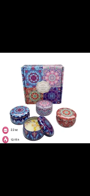 4pcs Scented Candle Boxed 2.2 OZ