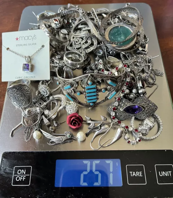 Lovely Vintage Variety lot of 925 Sterling Silver Jewelry