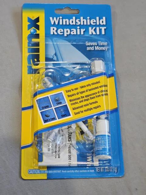 Rain‑X 600001 Windshield Repair Kit, for Cracks, Stars, Chips & Bulll's-Eyes
