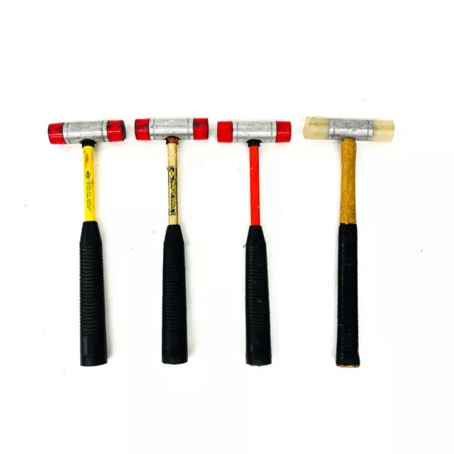 4 Pcs Nupla SP100 and Assorted Soft Face Hammer Hand Tool Set, Made in USA