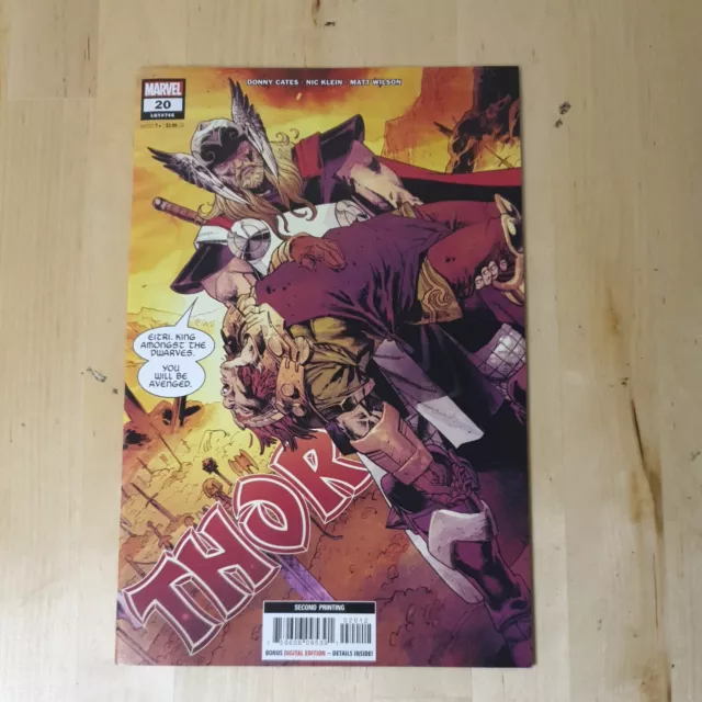 Thor #20 2nd Print Nic Klein Cover 1st God of Hammers Marvel Comics 2022