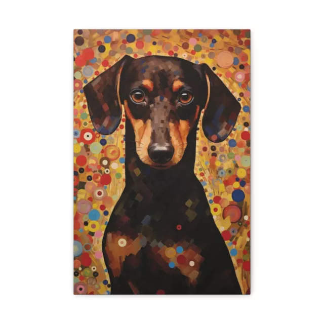 Dachshund Print Doxie Wall Art Weiner Weenie Dog Dackel Sausage Gift Canvas