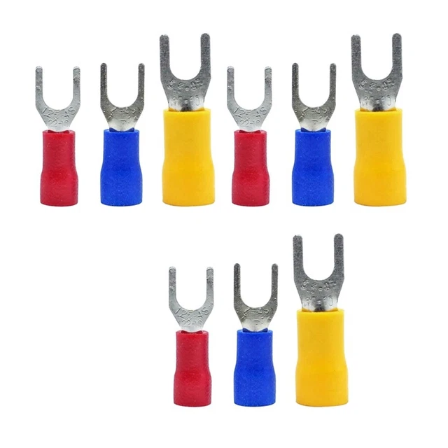 900 Pz 22-16 16-14 12-10 AWG Isolati Fork Spade Connettore del di Tipo V7W6