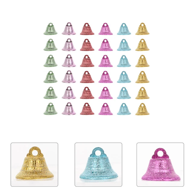 40Pcs DIY christmas tree ornament Metall Glocken für Handwerk Weihnachten Baum O