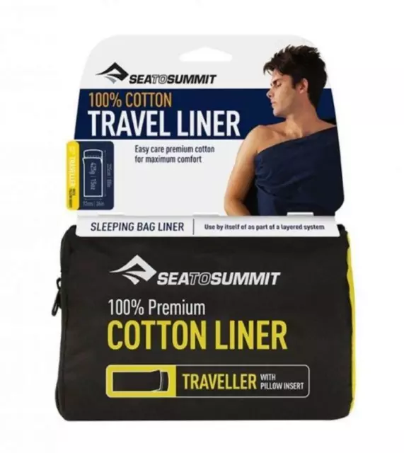 Sea To Summit Sleeping Bag Cotton Liner Traveller Navy