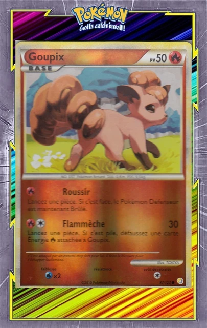 Goupix Reverse - HS01:HeartGold SoulSilver - 87/123 - Carte Pokemon Française