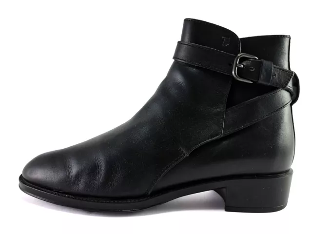 Tod ’S Cuir Noir Bottines pour Femme Chaussures Taille US 6 Ue 36