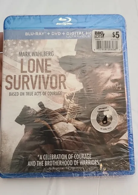 NEW (loose shrink wrap) Lone Survivor Blu-ray & DVD Mark Wahlberg 2014