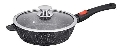 Kamberg - Sauteuse 28 cm - Manche Amovible - Fonte d'Aluminium - Revêtement Type