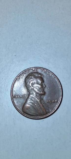 1944 Lincoln Wheat Penny No Mint Mark One Cent Coin Rim Error “L” In Liberty