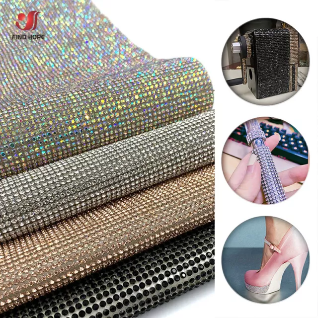 Stick On Diamond Crystal Rhinestone Bling Stickers Self Adhesive Sheet DIY  Craft