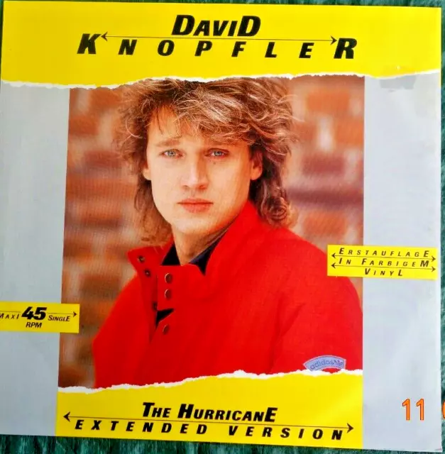 DAVID KNOPFLER THE HURRICANE,Maxi Single Vinyl (yellow) (M), 1987