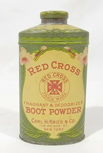 Antique Red Cross Boot Powder by Carl H. Kreig & Co.