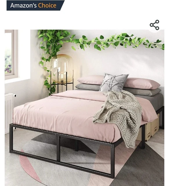 METAL DOUBLE BED frame (Amazon) PLUS Dreams firm double mattress £50.00