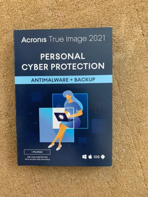 Acronis Personal Cyber Protection AntiMalware + Backup True Image 2021 - No Post