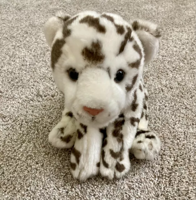 Animal Alley White Snow Leopard 11" Plush Beanie Animal - Toys R Us Exclusive