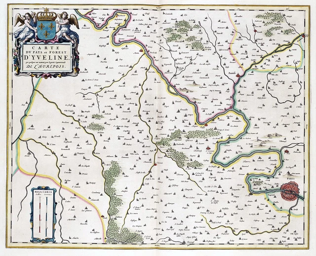 Reproduction Carte Ancienne – Franche-Comté, édition 1663 – Tirape France