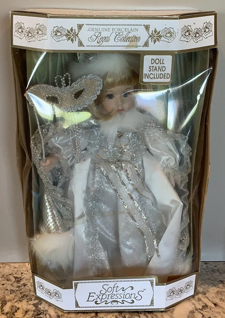 Soft expressions genuine porcelain doll regal Collection 18”