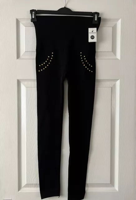 JML HOLLYWOOD PANTS x3.Black Leggings.Slimming Shape Wear XS 6