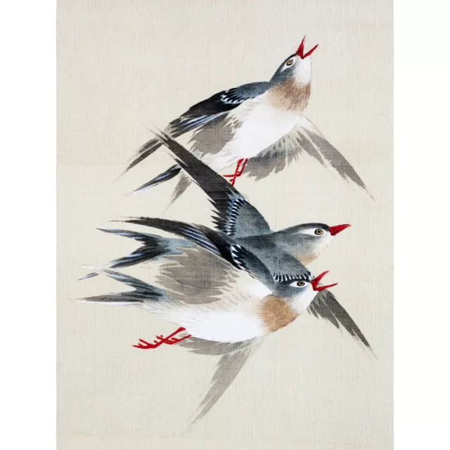 Okamoto Birds Japanese XL Wall Art Canvas Print