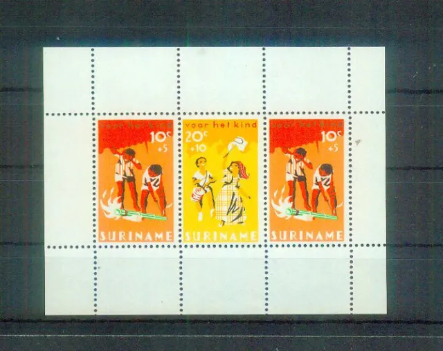 Super Briefmarken-Block aus (Suriname, MI Bl. 6 von 1966, postfrisch