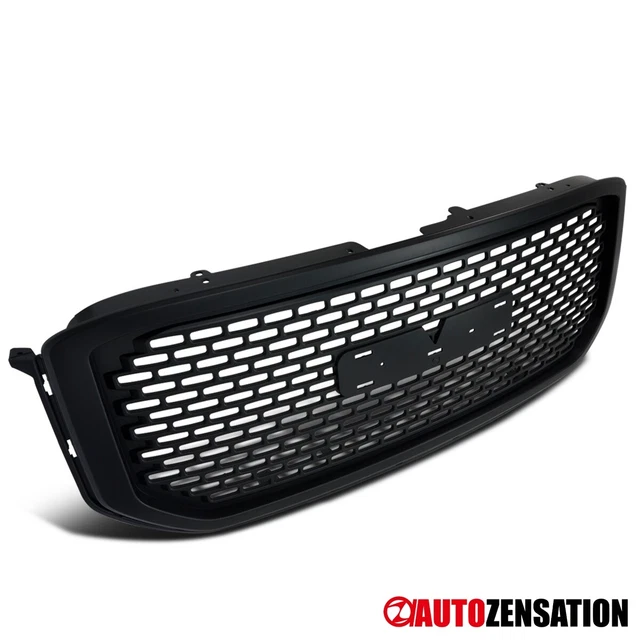 Black Fit 2015-2020 GMC Yukon XL Denali Style Mesh Front Bumper Hood Grille 1PC