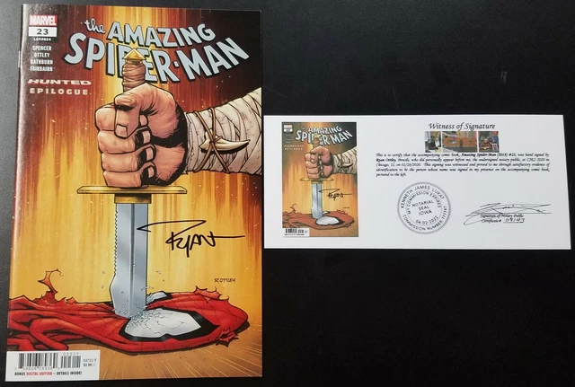 Amazing Spider-Man (2018) #2, 18-28 SIGNED Ottley Lashley w/ Notarized WOS