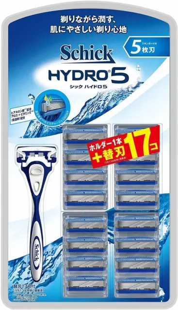 Schick Hydro 5 Support + Lame 17pc pour Rasoir Japon Importation Officielle...