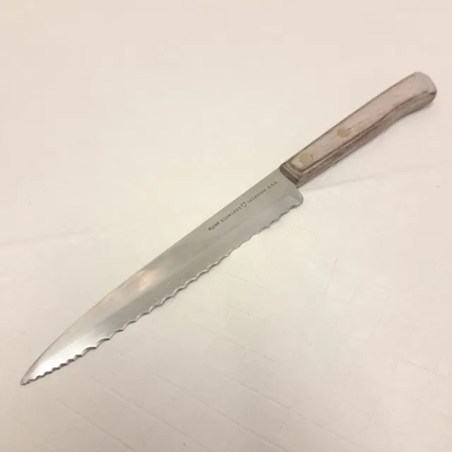 Ekco Arrowhead  Flint Stainless Vanadium USA Serrated 6" Blade Utility Knife