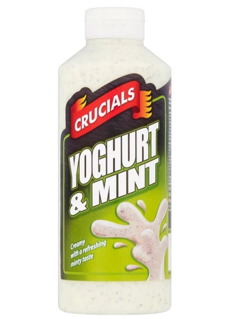 Crucials yogurt e salsa alla menta, condimento, immergere 500 ml ~ 1 bottiglia ~ deliziosa salsa