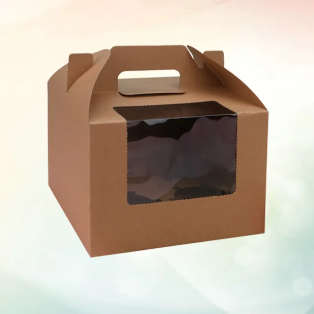 10 pz contenitore cupcake contenitore scatola da imballaggio carta da dessert