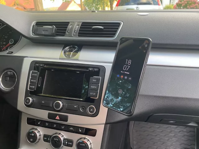 Smartphone Halterung für VW AUDI Handy Magnet schwenkbar Passat Golf EOS Polo