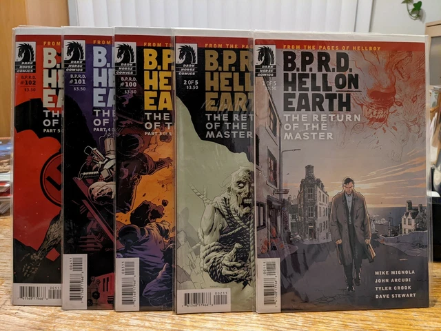HELLBOY BPRD Hell on Earth RETURN OF THE MASTER #1 - 5 VF Dark Horse Comics