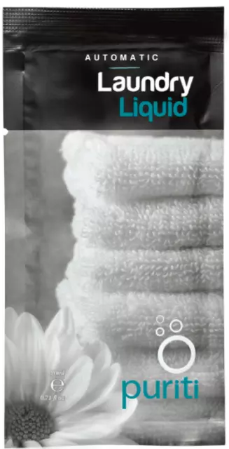Puriti Laundry Liquid Sachet x 500 | Hotel Motel Bnb Supplies