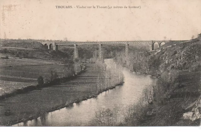 CPA - THOUARS  - Viaduc sur le Thouet