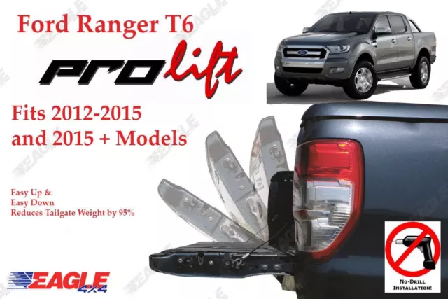 For Ford Ranger T6 Tailgate Assistant Pro Lift Easy Up Down High Weight Reduct